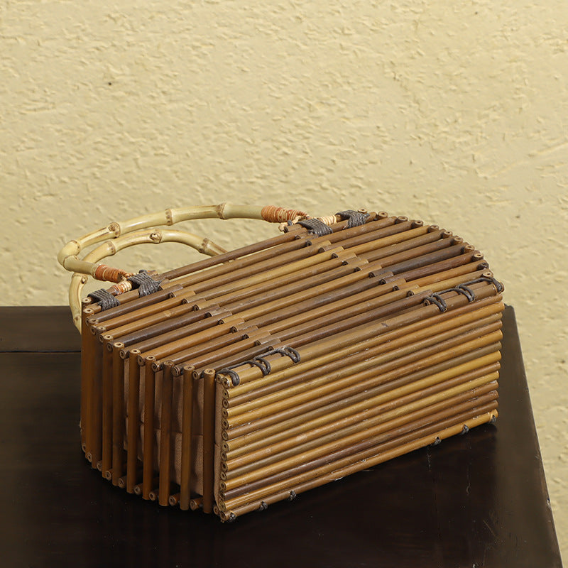 Handmade Bamboo Portable Basket|Party Favors|Bridal Party|Women's Tote Bag - TeaCeremonyLife