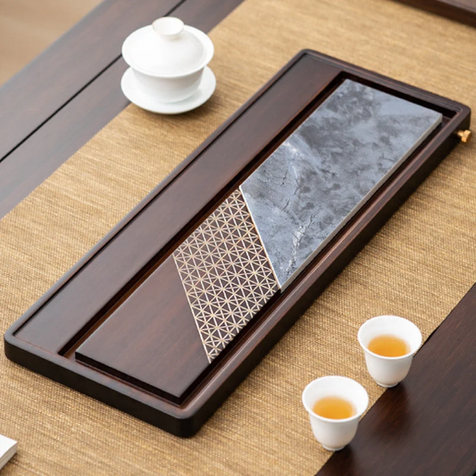 Wooden Tea Tray With Drainage|Chinese Kung Fu Tea Tray - TeaCeremonyLife