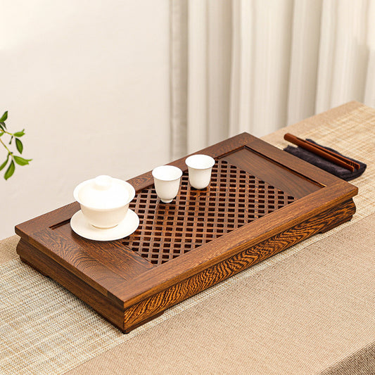 Chinese Wood Tea Tray with Dianage|Gong Fu Tea Tray - TeaCeremonyLife