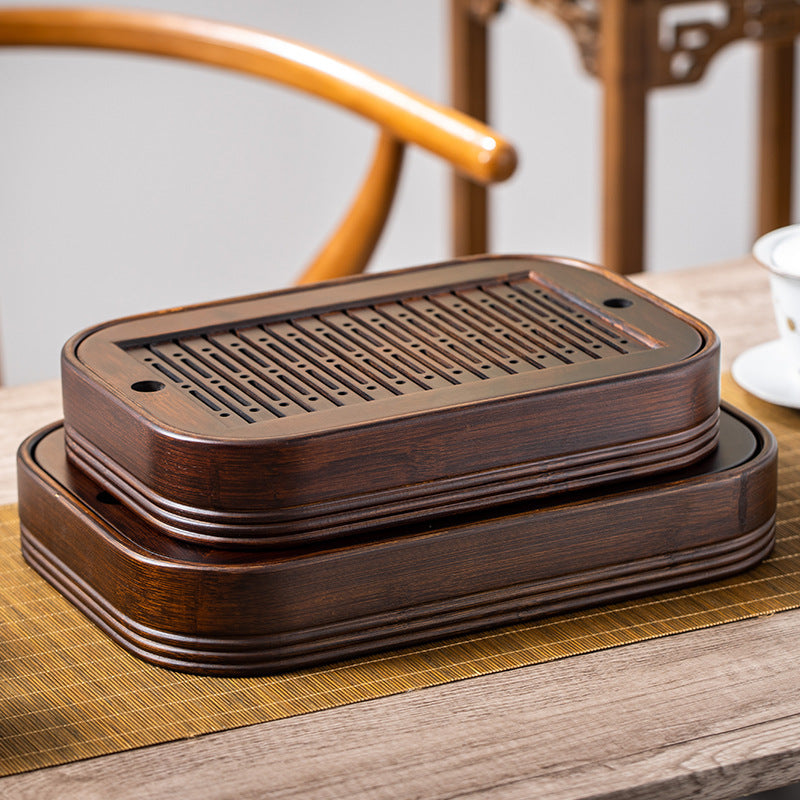 Solid Wooden Tea Tray Water Storage|Kung Fu Tea Tray - TeaCeremonyLife