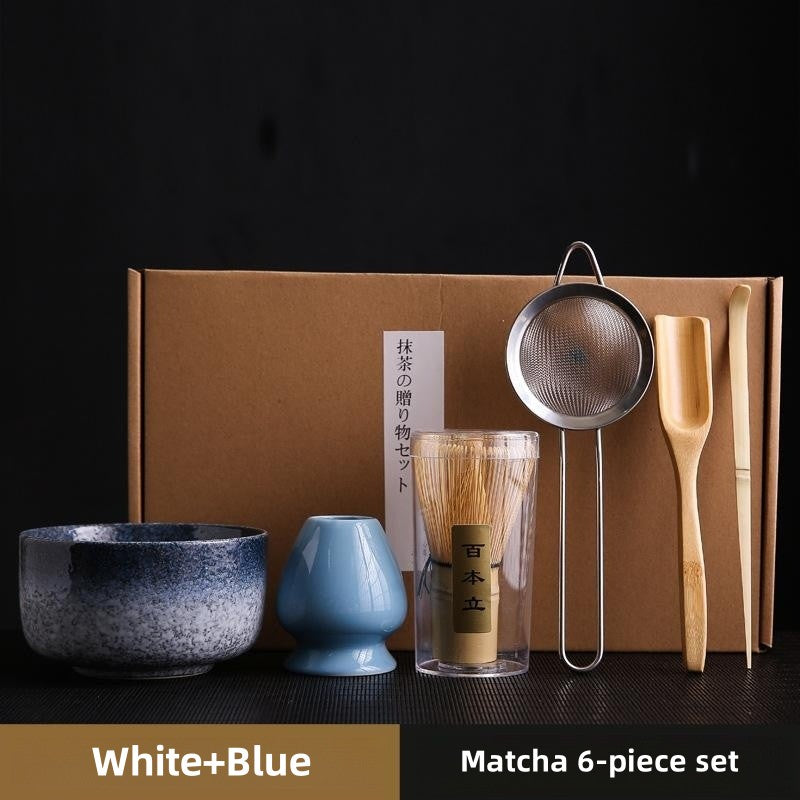 Ceramic Matcha Tea Set With Bamboo Whisk|Matcha Set With Chasen - TeaCeremonyLife