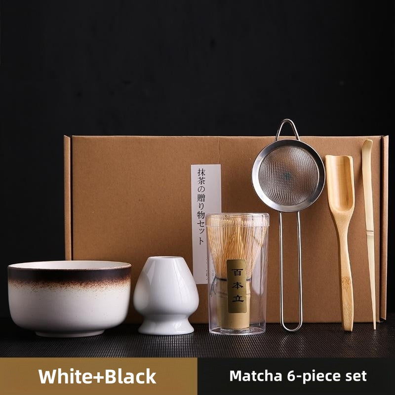 Ceramic Matcha Tea Set With Bamboo Whisk|Matcha Set With Chasen - TeaCeremonyLife