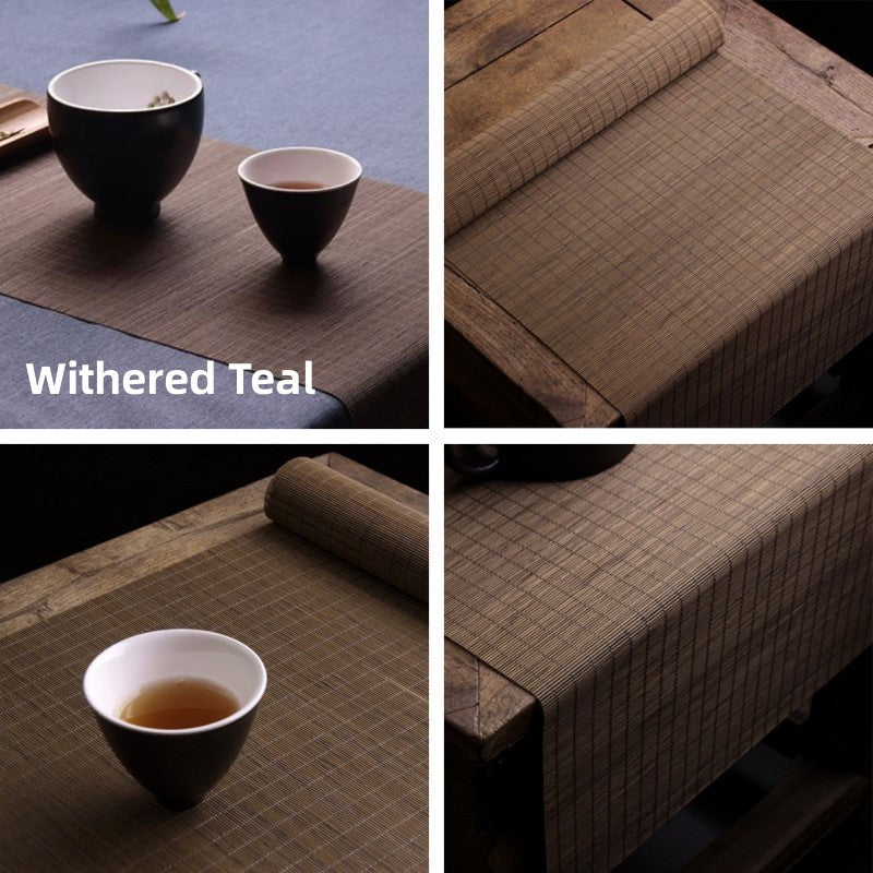 Bamboo Tea Table Mats|Table Cloth|Tea Table Runner|Tea Accessories - TeaCeremonyLife