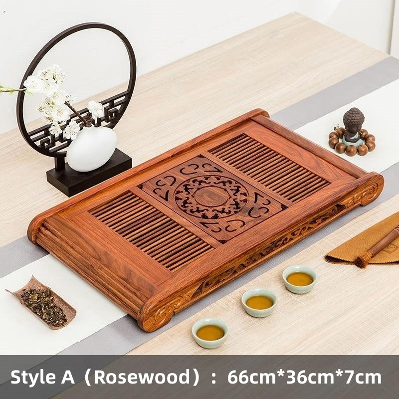 Chinese Wood Tea Tray With Drainage|Gong Fu Tea Tray - TeaCeremonyLife