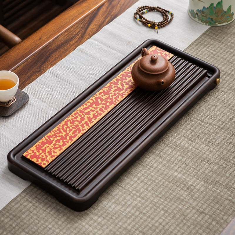 Wood Gongfu Tea Tray with Drainage|Chinese Kung Fu Tea Tray - TeaCeremonyLife