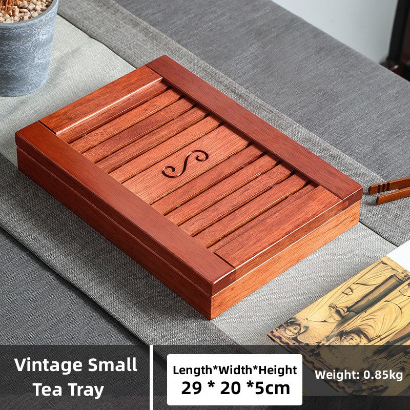 Chinese Wooden Tea Tray with Water Storage|Gong Fu Tea Tray - TeaCeremonyLife