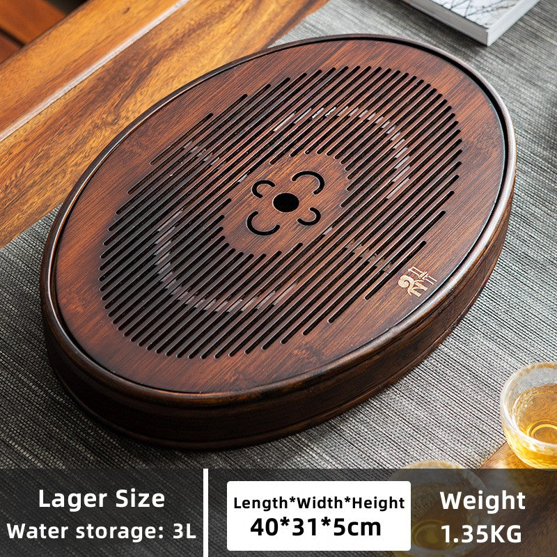 Chinese Solid Wood Tea Tray with Water Storage|Kung Fu Tea Tray - TeaCeremonyLife