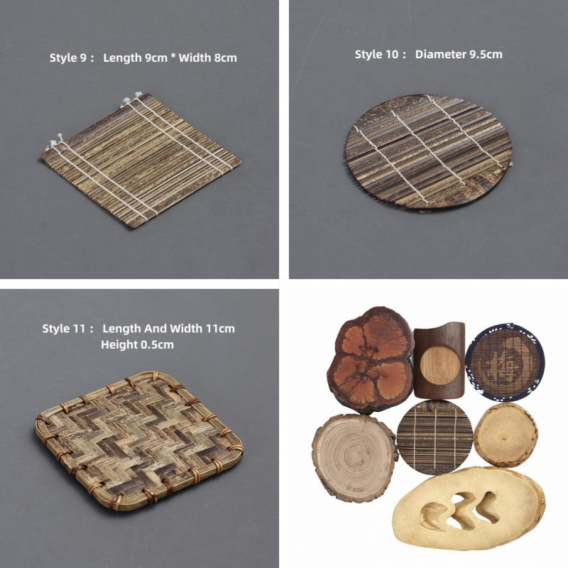 Natural Wooden Coasters|Tea Coasters|Tea Placemats|Tea Accessories - TeaCeremonyLife