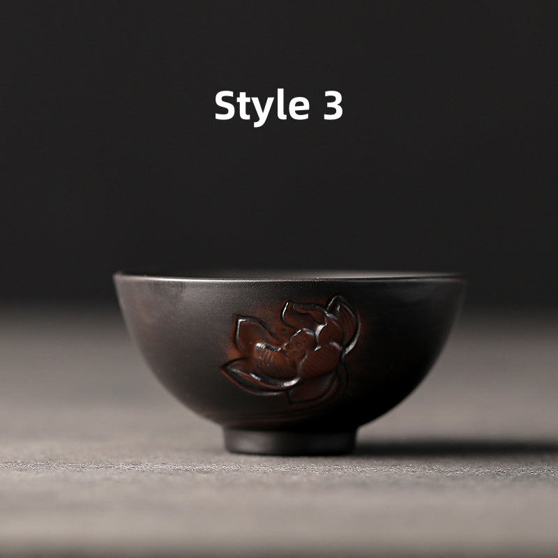 Black Ceramic Espresso Cups|Kung Fu Tea Cup 130ml