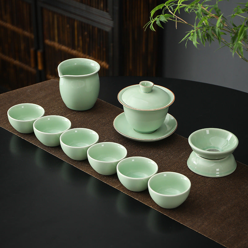 Chinese Ru Kiln Ceramic Tea Set|Chinese Gongfu Tea Set - TeaCeremonyLife